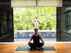 Cooling yoga flow for hot flashes